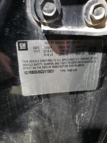 1G1RB6E45CU110631 - 2012 CHEVROLET VOLT 黑色 照片 12