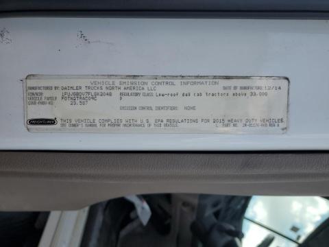 1FUJGBDV7FLGK2048 - 2015 FREIGHTLINER CASCADIA 1 白色 照片 10