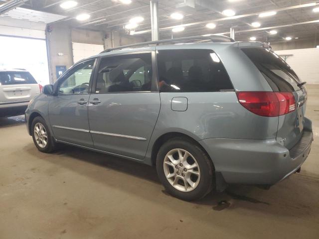5TDZA22C85S264451 - 2005 TOYOTA SIENNA XLE BLUE photo 2