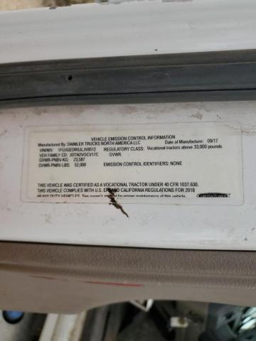 1FUJGEDR6JLJV6512 - 2018 FREIGHTLINER CASCADIA 1 Ağ foto 10