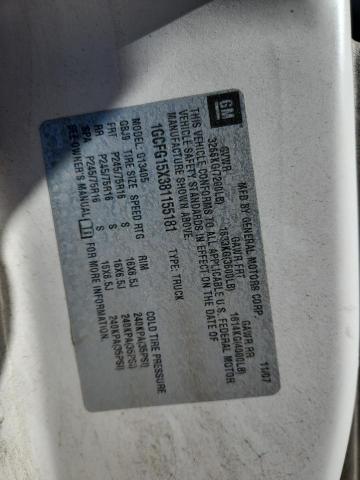 1GCFG15X381155181 - 2008 CHEVROLET EXPRESS Білий фото 13