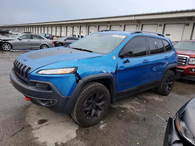 1C4PJMBS8HW602476 - 2017 JEEP CHEROKEE TRAILHAWK BLUE photo 1