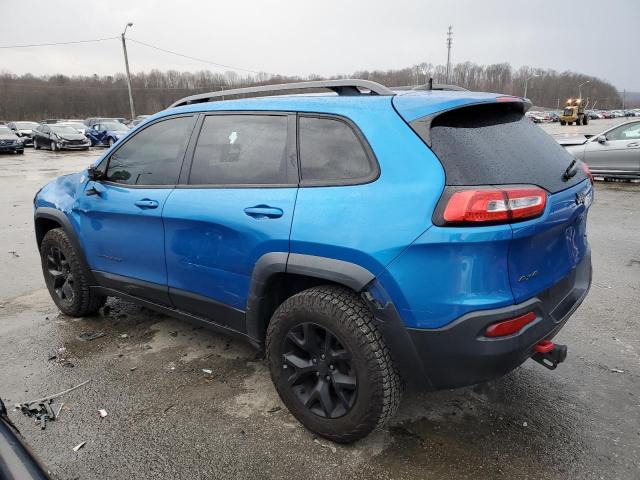 1C4PJMBS8HW602476 - 2017 JEEP CHEROKEE TRAILHAWK BLUE photo 2