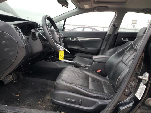 19XFB2F99FE045329 - 2015 HONDA CIVIC EXL შავი ფოტო 7