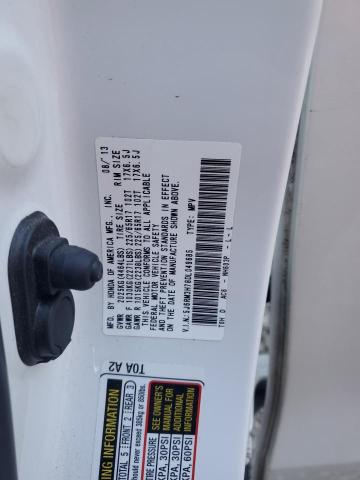 5J6RM3H78DL049685 - 2013 HONDA CR-V EXL WHITE photo 14