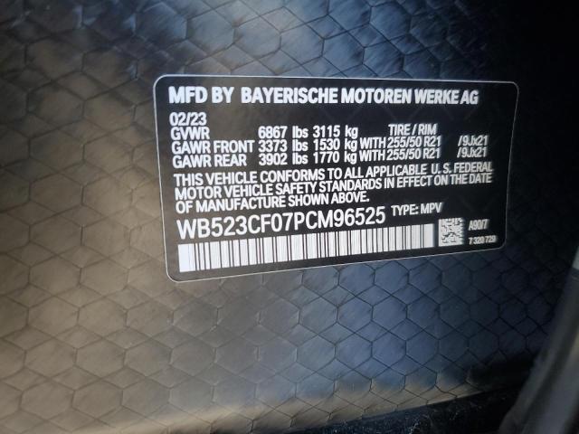 WB523CF07PCM96525 - 2023 BMW IX XDRIVE50 Noir photo 13