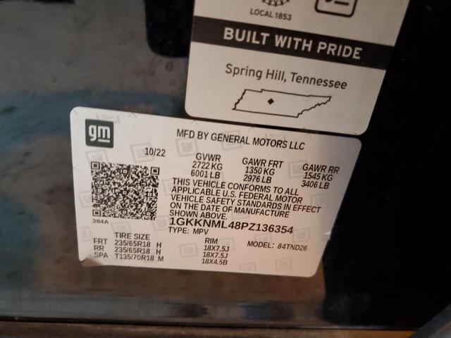 1GKKNML48PZ136354 - 2023 GMC ACADIA SLT 黑色 照片 14