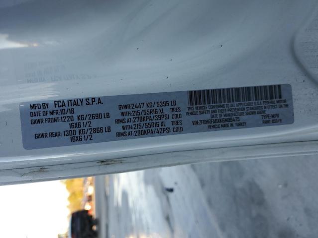 ZFBHRFABXK6M09475 - 2019 RAM PROMASTER WHITE photo 14