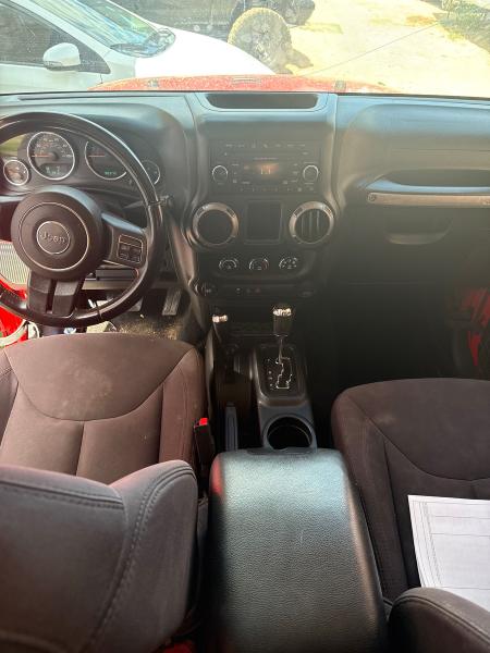 1C4AJWAG0EL185981 - 2014 JEEP WRANGLER SPORT RED photo 9