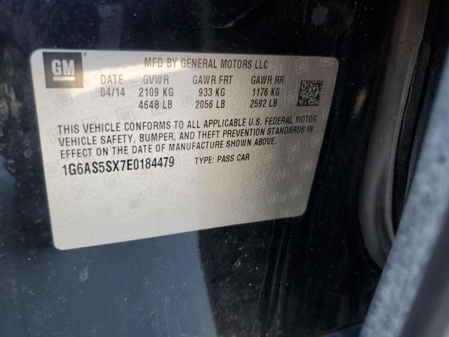 1G6AS5SX7E0184479 - 2014 CADILLAC CTS PERFORMANCE COLLECTION შავი ფოტო 12