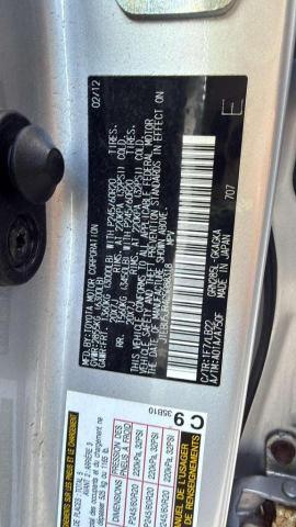 JTEBU5JR4C5088318 - 2012 TOYOTA 4RUNNER SR5 SILVER photo 11