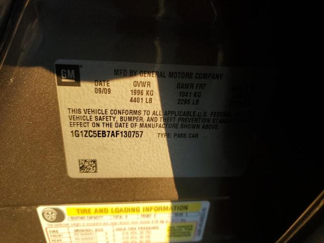 1G1ZC5EB7AF130757 - 2010 CHEVROLET MALIBU 1LT Qəhvəyi foto 12