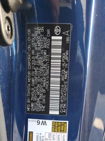 JTKDE167880271373 - 2008 TOYOTA SCION TC 蓝色 照片 12