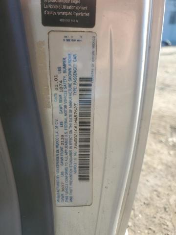 3VWDD21C61M457627 - 2001 VOLKSWAGEN NEW BEETLE GLX 银色 照片 12