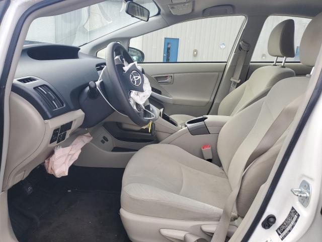 JTDKN3DU7D0344584 - 2013 TOYOTA PRIUS WHITE photo 7