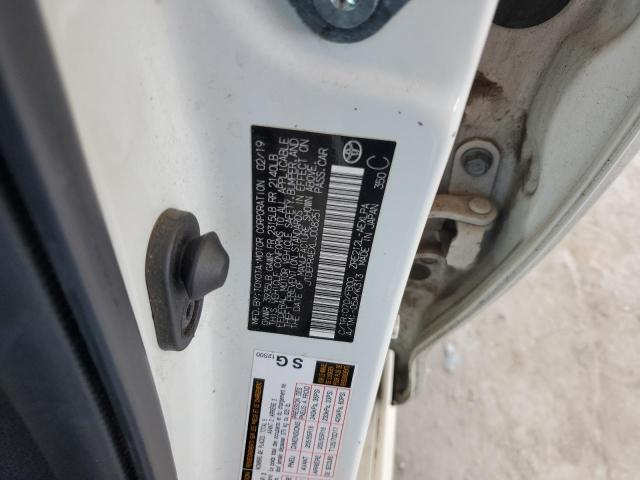 JTDEPRAEXLJ008251 - 2020 TOYOTA COROLLA LE 白色 照片 12