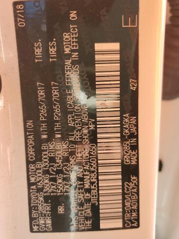 JTEBU5JR8J5601650 - 2018 TOYOTA 4RUNNER SR5/SR5 PREMIUM Ақ фото 14