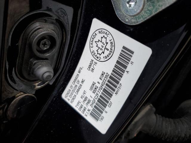 2HGFC2F77GH022392 - 2016 HONDA CIVIC EX Qara foto 12