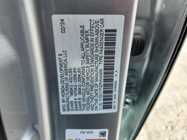 1HGCY1F22RA043459 - 2024 HONDA ACCORD LX 银色 照片 13