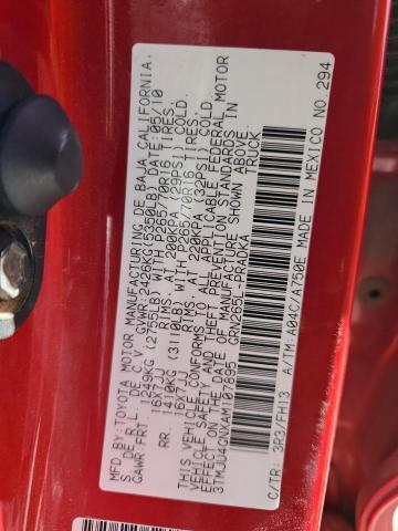 3TMJU4GNXAM107895 - 2010 TOYOTA TACOMA DOUBLE CAB PRERUNNER RED photo 12
