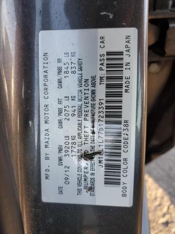 JM1BL1L77D1723391 - 2013 MAZDA 3 I Argent photo 12