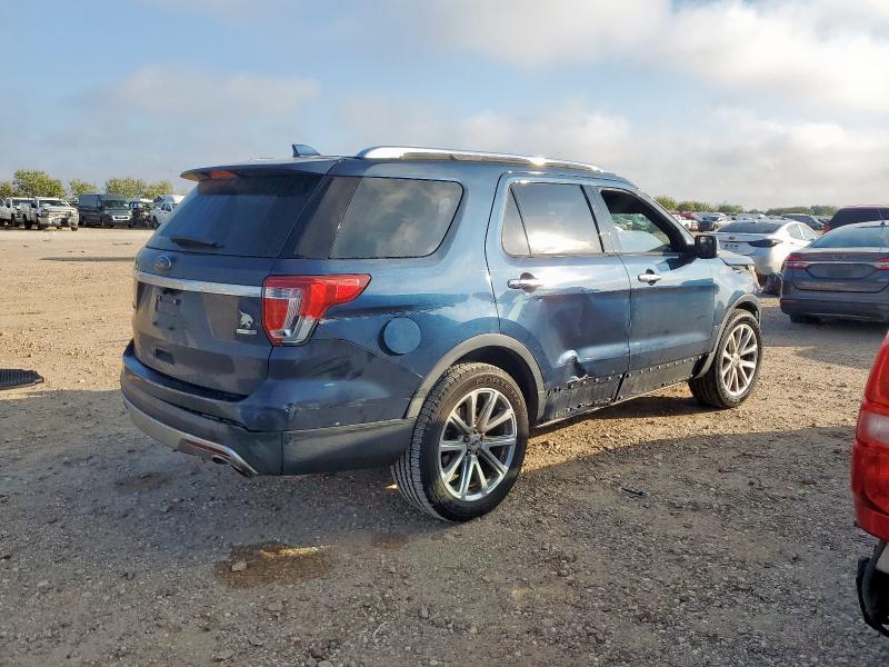 1FM5K8FH9GGD01908 - 2016 FORD EXPLORER LIMITED BLUE photo 3