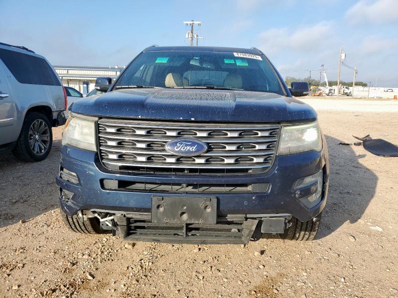 1FM5K8FH9GGD01908 - 2016 FORD EXPLORER LIMITED BLUE photo 5