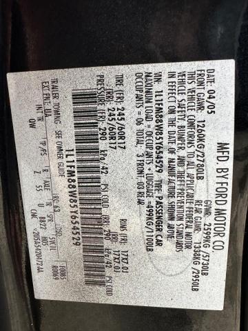 1L1FM88W85Y654529 - 2005 LINCOLN TOWN CAR EXECUTIVE Қара фото 10