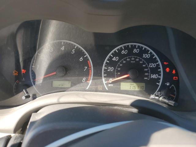 1NXBU4EE0AZ351019 - 2010 TOYOTA COROLLA BASE BLACK photo 9