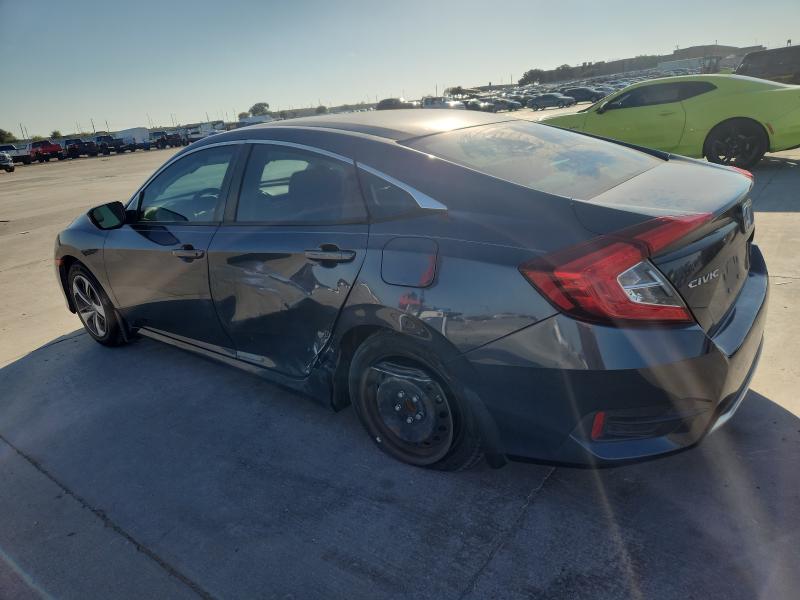 19XFC2F69KE045831 - 2019 HONDA CIVIC LX ნაცრისფერი ფოტო 2