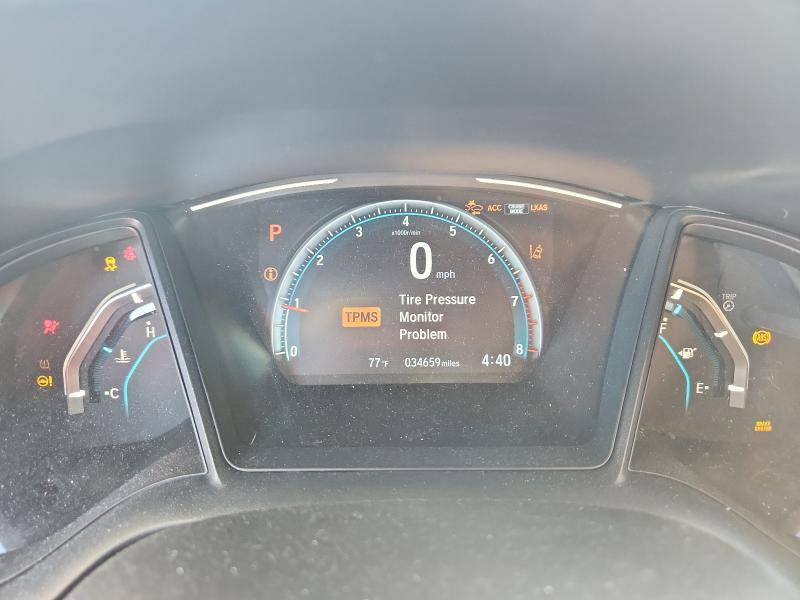 19XFC2F69KE045831 - 2019 HONDA CIVIC LX ნაცრისფერი ფოტო 9