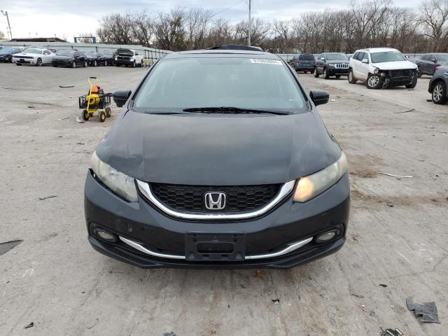 2HGFB2F9XFH504051 - 2015 HONDA CIVIC EXL შავი ფოტო 5