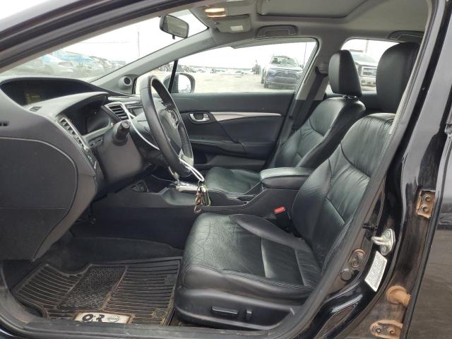 2HGFB2F9XFH504051 - 2015 HONDA CIVIC EXL შავი ფოტო 7
