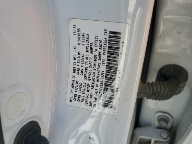 1HGCR2F86EA108394 - 2014 HONDA ACCORD EXL თეთრი ფოტო 12