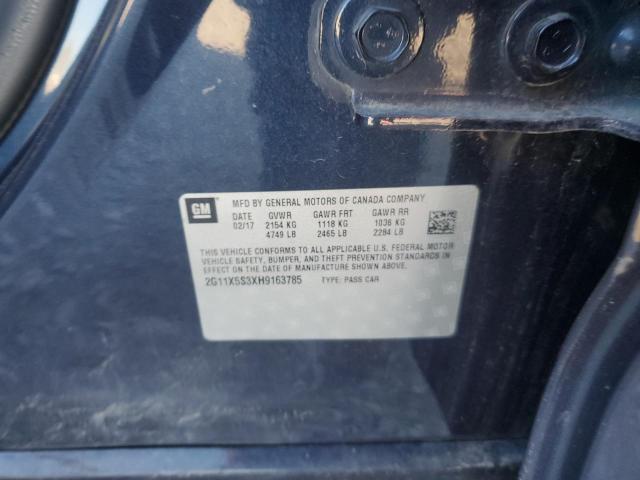 2G11X5S3XH9163785 - 2017 CHEVROLET IMPALA LS Mavi foto 12