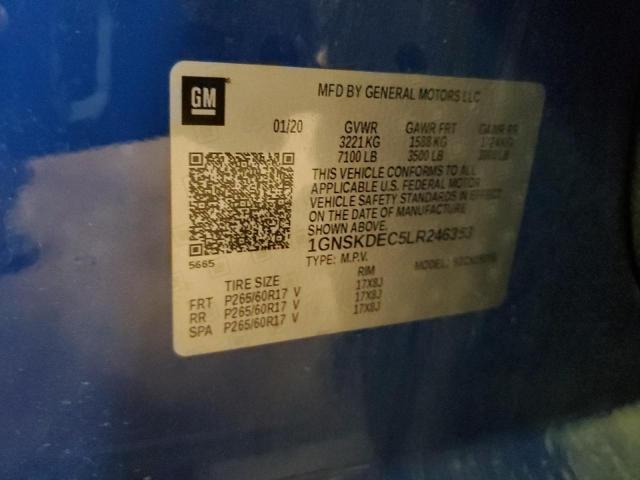 1GNSKDEC5LR246353 - 2020 CHEVROLET TAHOE POLICE 蓝色 照片 12