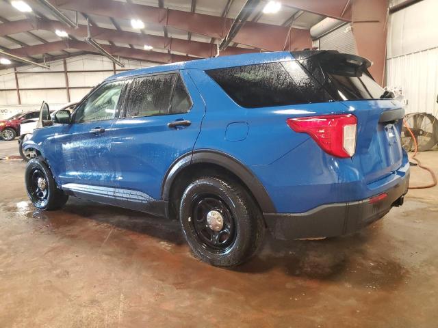 1FM5K8AW9LGC14770 - 2020 FORD EXPLORER POLICE INTERCEPTOR Көк фото 2