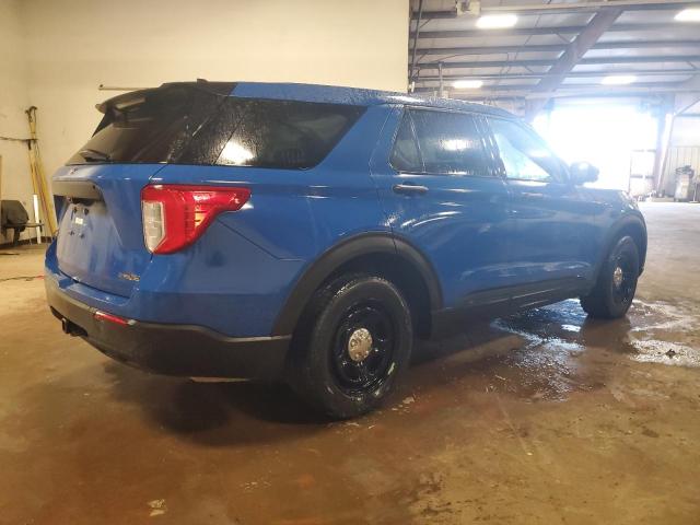1FM5K8AW9LGC14770 - 2020 FORD EXPLORER POLICE INTERCEPTOR Көк фото 3