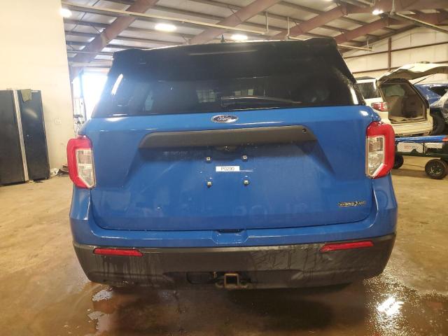1FM5K8AW9LGC14770 - 2020 FORD EXPLORER POLICE INTERCEPTOR Көк фото 6