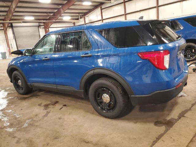 1FM5K8AW8MNA16274 - 2021 FORD EXPLORER POLICE INTERCEPTOR Mavi fotoğraf 2