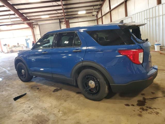 1FM5K8AW5MNA19147 - 2021 FORD EXPLORER POLICE INTERCEPTOR Bleu photo 2