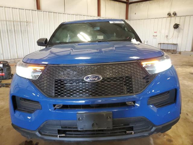 1FM5K8AW5MNA19147 - 2021 FORD EXPLORER POLICE INTERCEPTOR Bleu photo 5