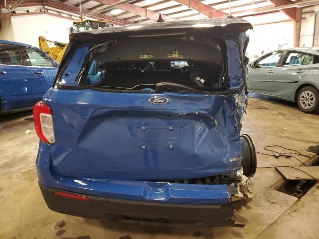 1FM5K8AW5MNA19147 - 2021 FORD EXPLORER POLICE INTERCEPTOR Bleu photo 6