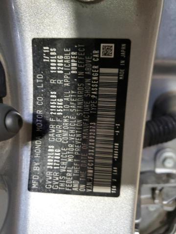 JHMFC1F3XJX032373 - 2018 HONDA CIVIC EX Gümüş foto 12