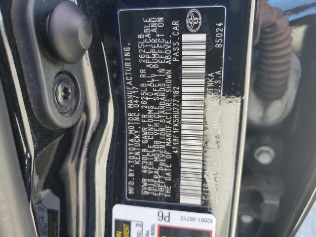 4T1BF1FK5HU777182 - 2017 TOYOTA CAMRY LE BLACK photo 12