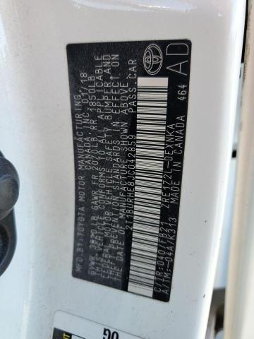 2T1BURHE8JC042859 - 2018 TOYOTA COROLLA L Ağ foto 13