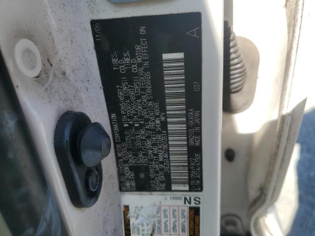 JTEZU14R778073514 - 2007 TOYOTA 4RUNNER SR5 თეთრი ფოტო 12