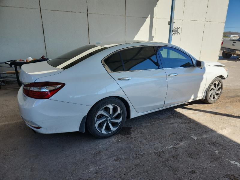 1HGCR3F05GA023128 - 2016 HONDA ACCORD EXL WHITE photo 3