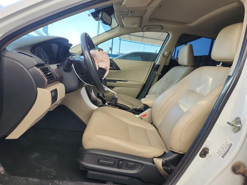 1HGCR3F05GA023128 - 2016 HONDA ACCORD EXL WHITE photo 7