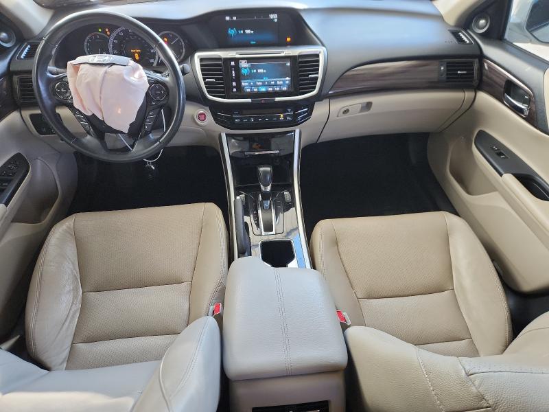 1HGCR3F05GA023128 - 2016 HONDA ACCORD EXL WHITE photo 8